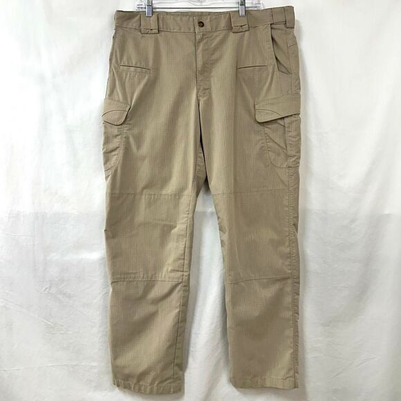 5.11 TACTICAL Stryke Pants Mens Ripstop Cargo Double Knee Khaki Size 40x34 Gorp - Picture 1 of 8
